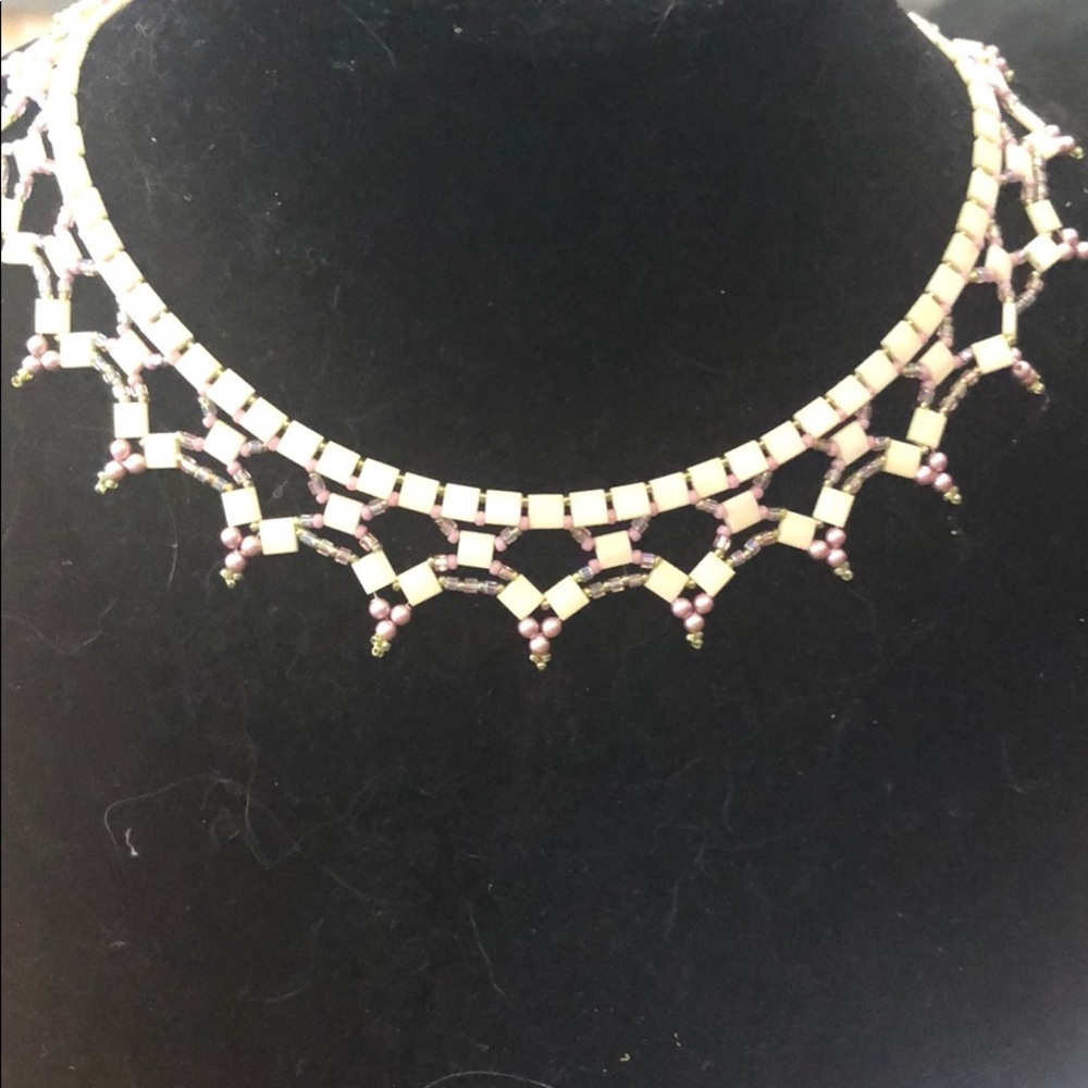 Hand beaded necklace